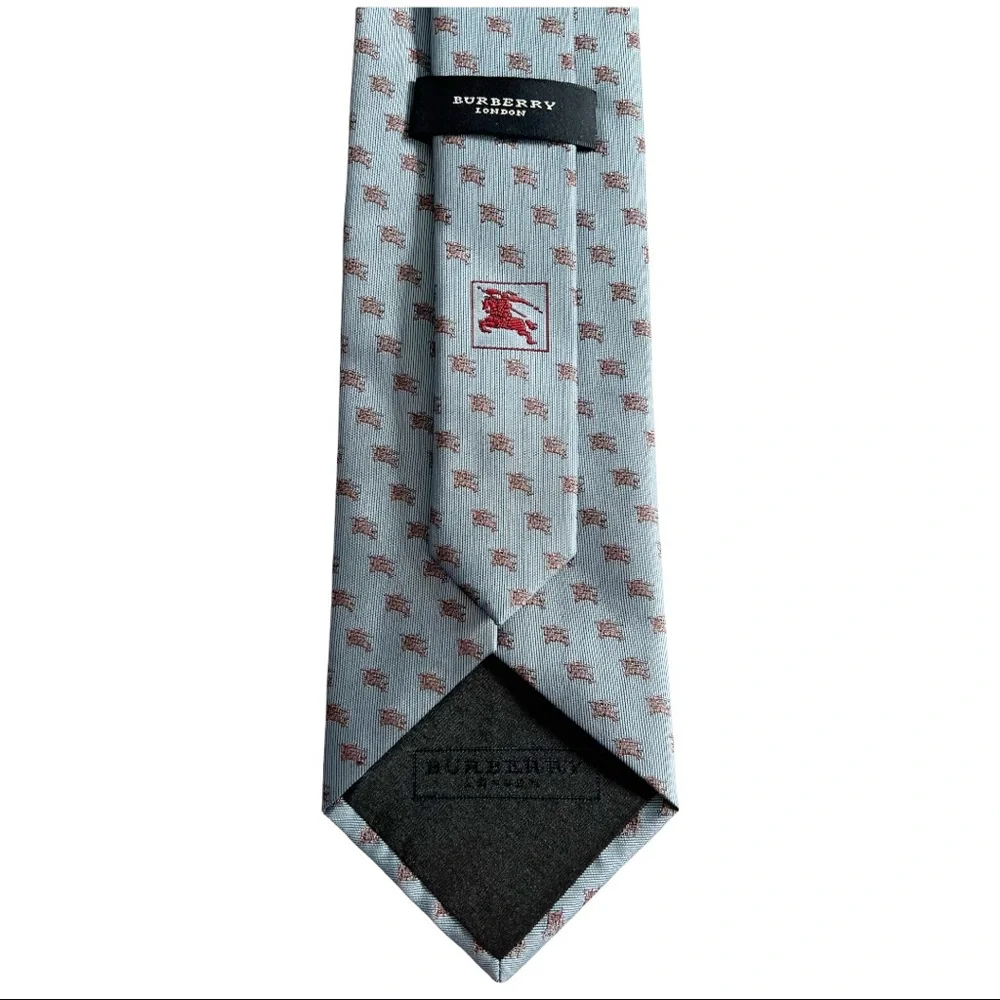 Burberry Equestrian Knight Silk Necktie - Picture 3 of 11